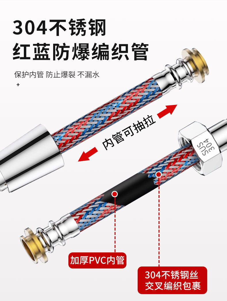 1.5/2/3M Gold Stainless Steel  - Flexible Hose Braided 评论和价格